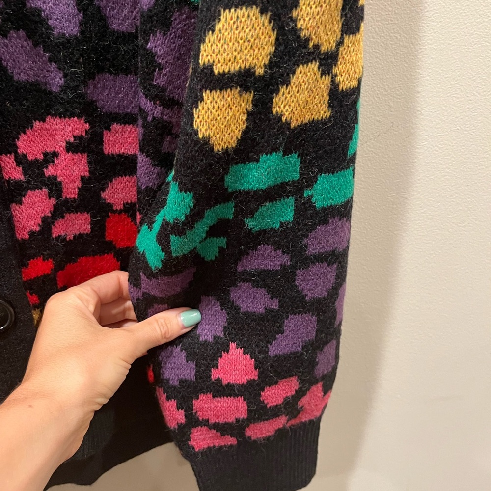 Farm Rio Rainbow Leopards Cardigan, XL - Picture 5 of 7